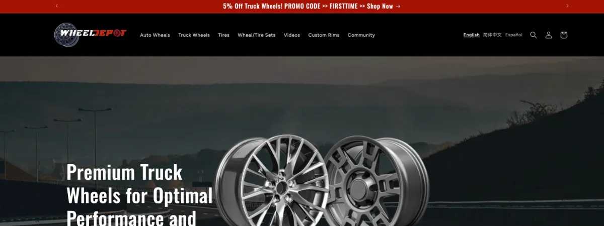 Tire and wheel e-commerce site