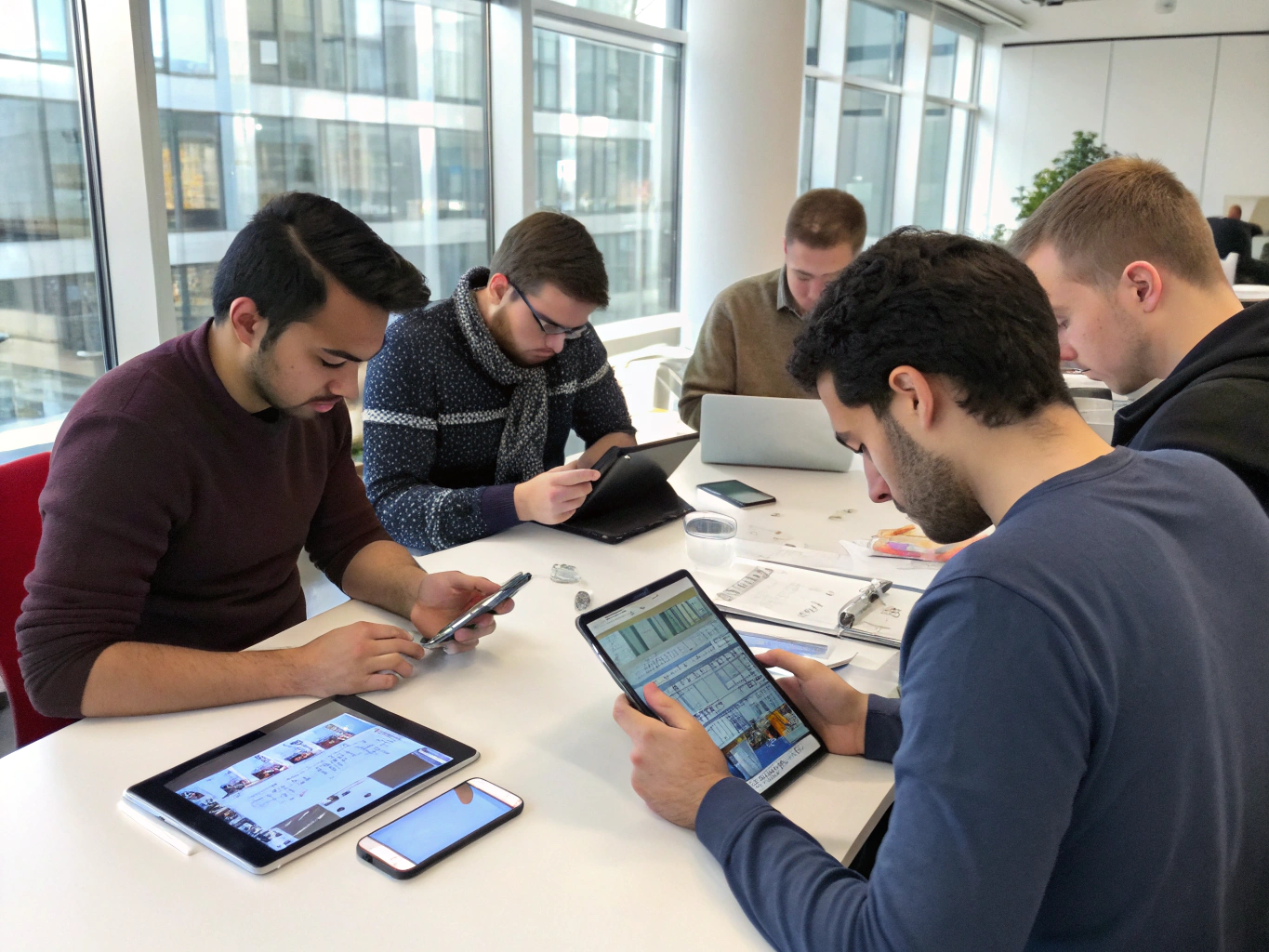 App Developers creating mobile applications